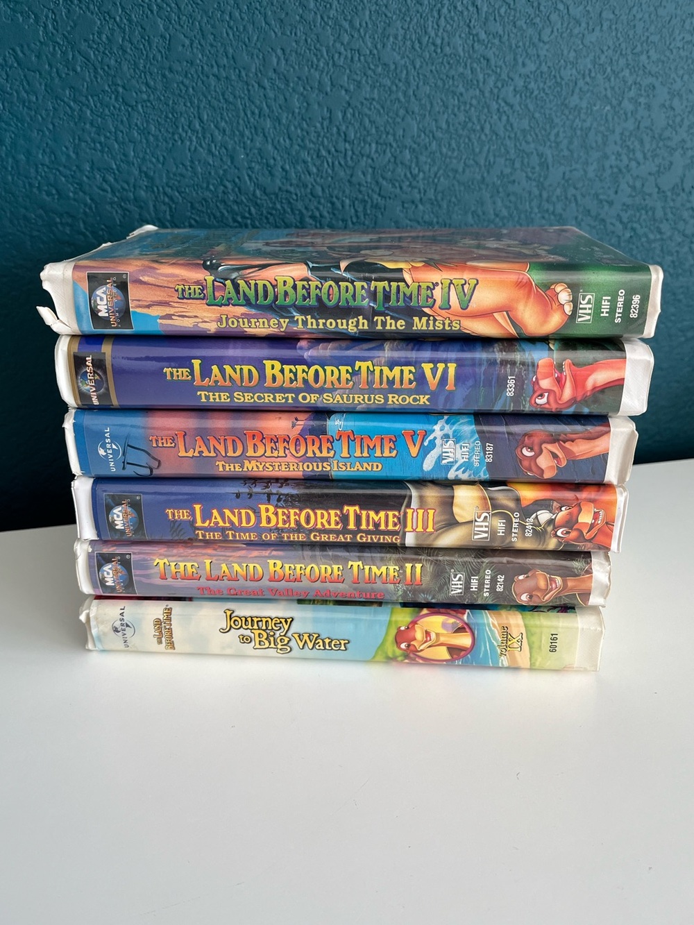 The Land Before Time VHS Collection 2-6 & Journey to the big Water